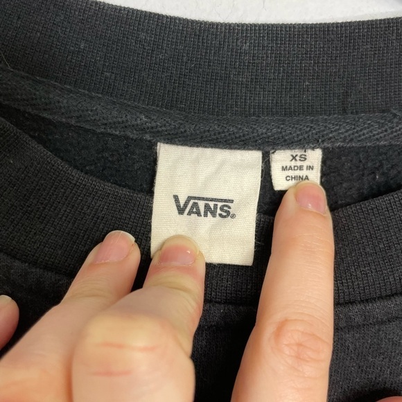 VANS graphic black logo crewneck sweatshirt - Picture 5 of 10